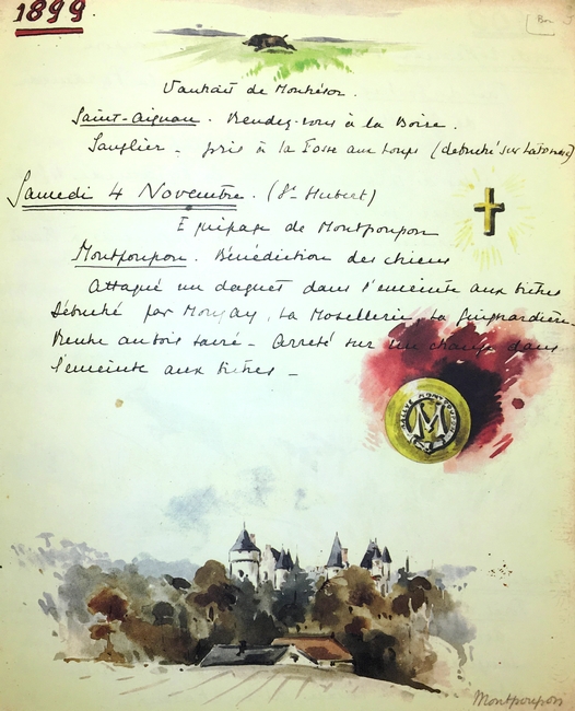 Compte rendu illustré par Karl Reille (1899) - Archives du Vautrait de Montrésor-Mesnes